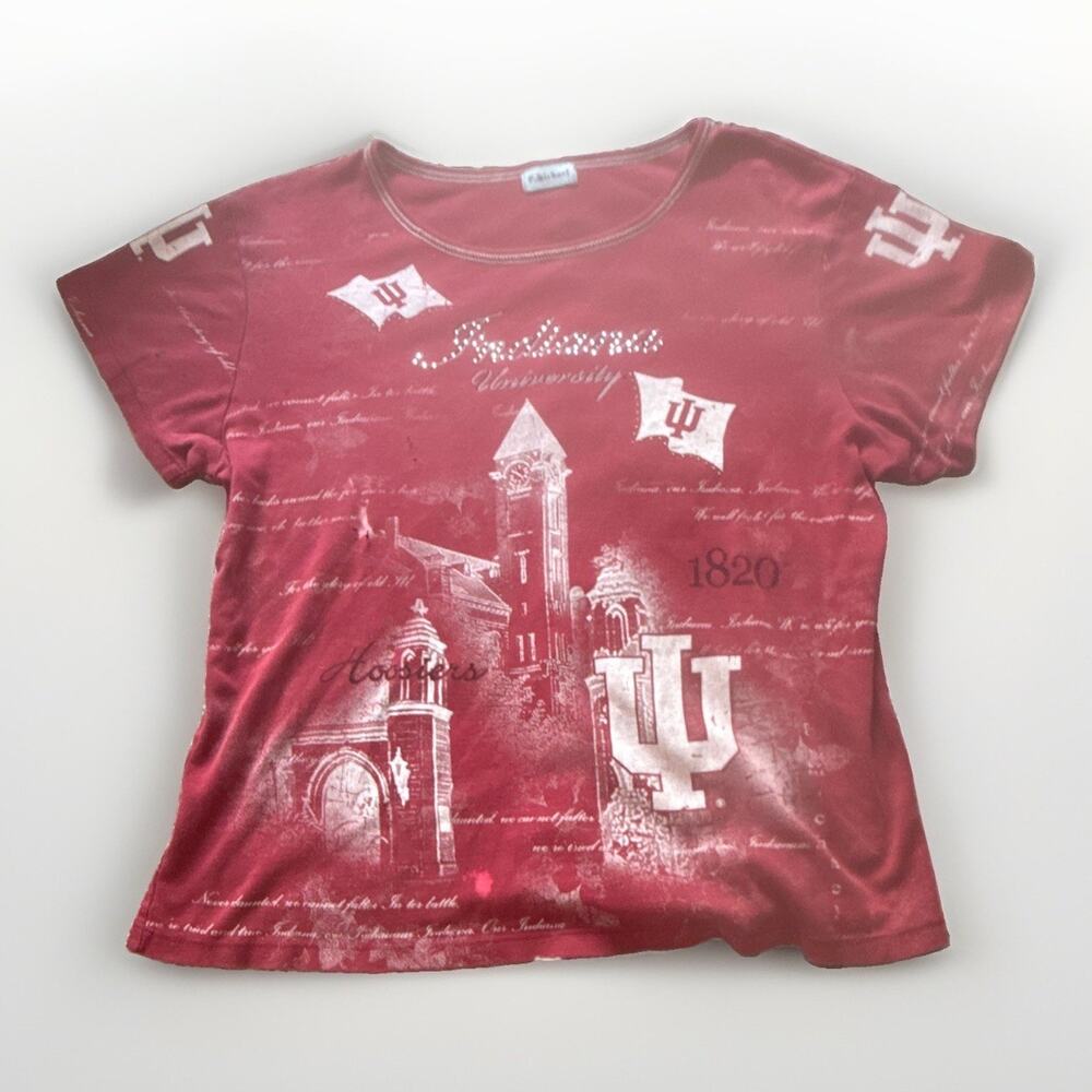 Women’s Indiana Hoosiers Indiana University IU Red Shirt Indiana University